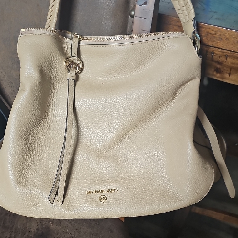 Michael Kors Tan Leather Shoulder Bag